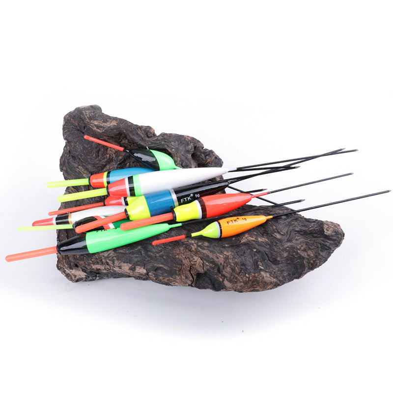 10pc/lot Size 1-5g Fishing Float Fir Floats for Carp Fishing BuoyBobber Fishing Light Floats Multicolor