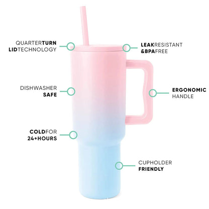 Thickened Handle Ice Cup Large Capacity Coffee Cup 304 Stainless Steel Cup Thermos Cup Water Cup Wholesale Tatreez Nana