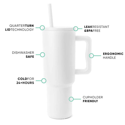 Thickened Handle Ice Cup Large Capacity Coffee Cup 304 Stainless Steel Cup Thermos Cup Water Cup Wholesale Tatreez Nana